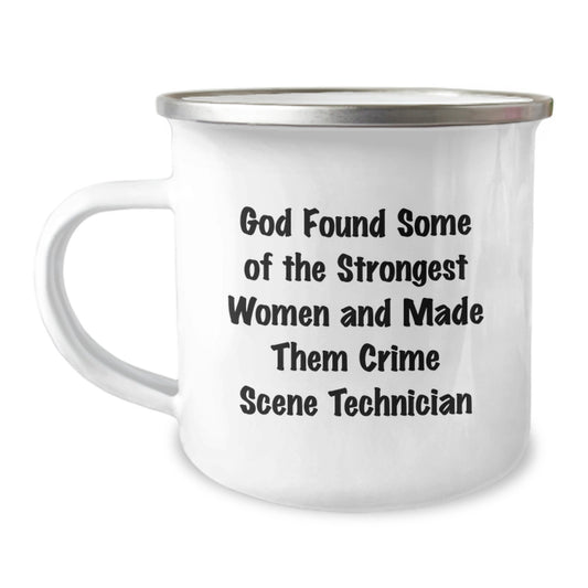Funny Crime Scene Technician Gifts for Women, Camping Mug - Inspirational Quote from Friends, Perfect Birthday Unique Gifts from Family - Image 1