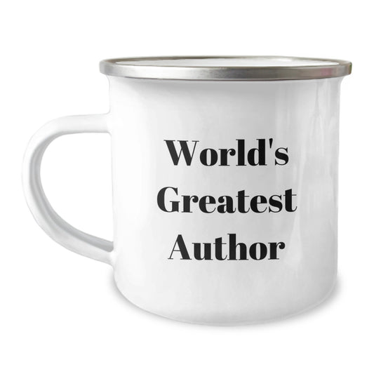 Funny Inspirational Author Quotes Gifts for Author Men - World's Greatest Author Camping Mug, Perfect Graduation Unique Gifts from Friends, Coworkers, Family - Image 1