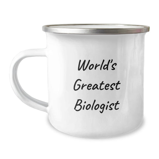 Birthday Gift for Her Biologist Camping Mug – World's Greatest Biologist - Image 1
