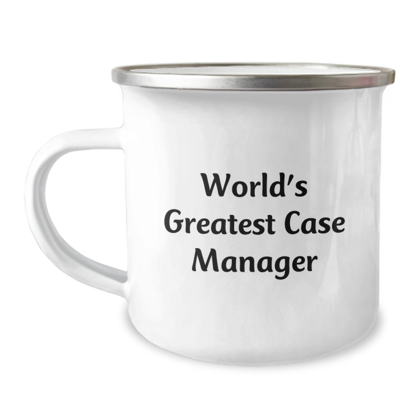 Funny Case Manager Graduation Unique Gifts for Men from Coworkers - 'World's Greatest Case Manager' Camping Mug - Image 1