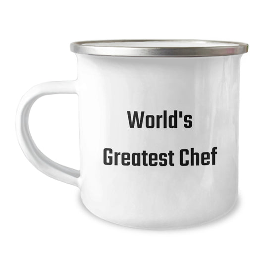 Funny World's Greatest Chef Camping Mug Gifts from Friends for Mom on Mother's Day, Unique Chef Gifts Ideas - Image 1