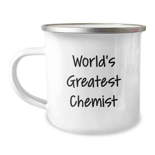 Funny Chemist Gifts from Men to Wife on Mother's Day Unique Camping Mug World's Greatest Chemist Quote - Image 1
