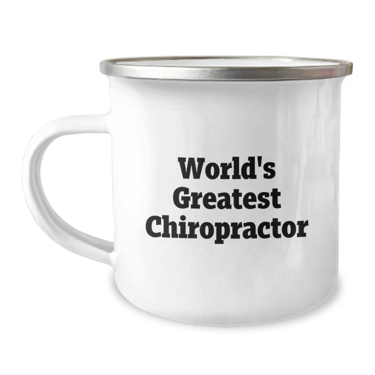 Funny Chiropractor Gifts from Friends, World's Greatest Chiropractor Quote on Camping Mug, Unique Mother's Day Unique Gifts for Chiropractor - Image 1