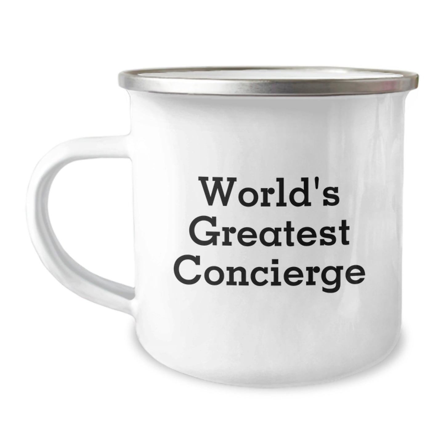 World's Greatest Concierge Funny Camping Mug, Unique Gifts for Concierge, Men, or Women, Camping Enthusiast, Graduation, Funny Gift - Image 1