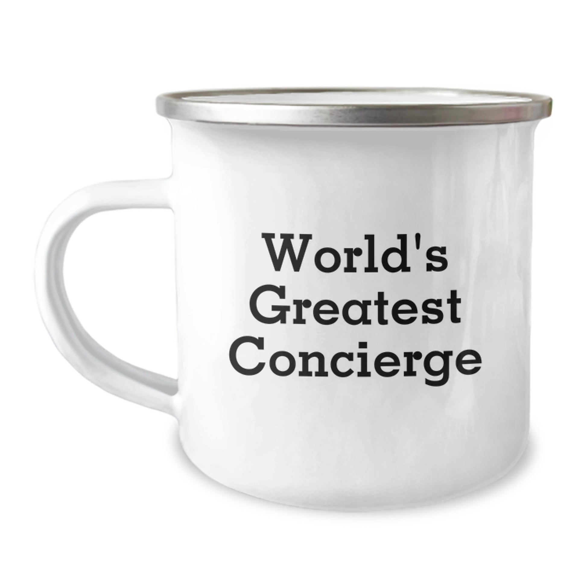 World's Greatest Concierge Funny Camping Mug, Unique Gifts for Concierge, Men, or Women, Camping Enthusiast, Graduation, Funny Gift - Image 1
