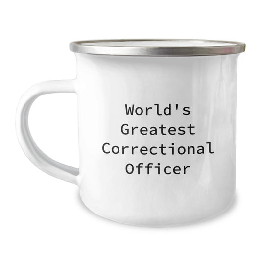 Christmas Gift World's Greatest Correctional Officer Camping Mug Present - Image 1
