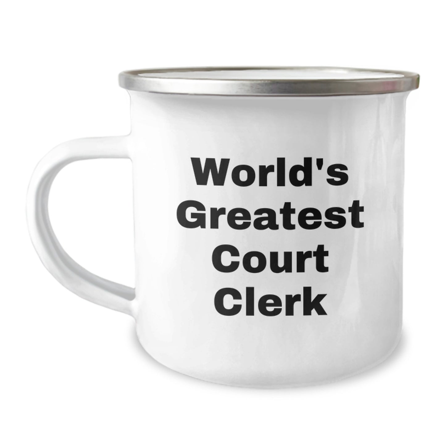 World's Greatest Court Clerk, Funny Camping Mug, Unique Gifts for Court Clerk, Father's Day Unique Gifts for Men, Court Clerk Enthusiast Gifts from Friends - Image 1