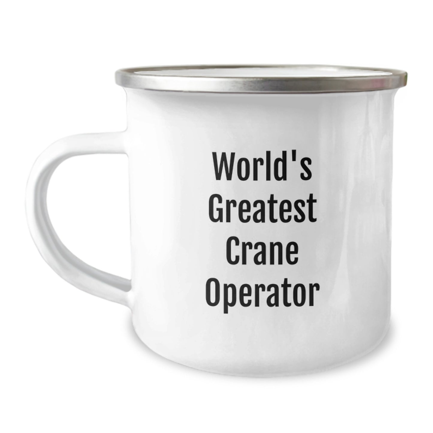 Funny Crane Operator Gifts from Men, World's Greatest Crane Operator Camping Mug for Dad, Unique Father's Day Unique Gifts for Him - Image 1