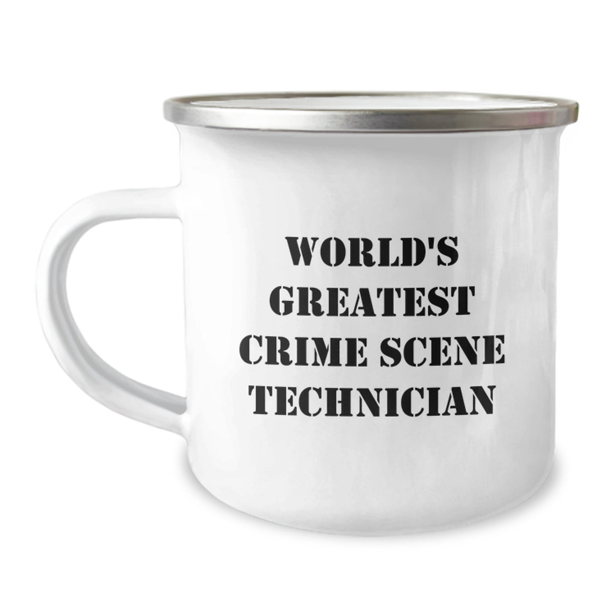 Funny Gift World's Greatest Crime Scene Technician Camping Mug - Image 1