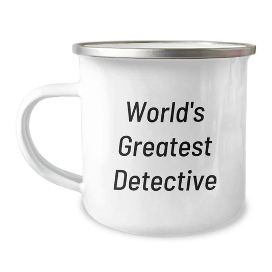 World's Greatest Detective Funny Camping Mug, Gifts for Detective Men Graduation Unique Gifts from Friends - Image 1
