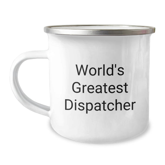 Birthday Gift for Her Dispatcher Camping Mug Present - Image 1