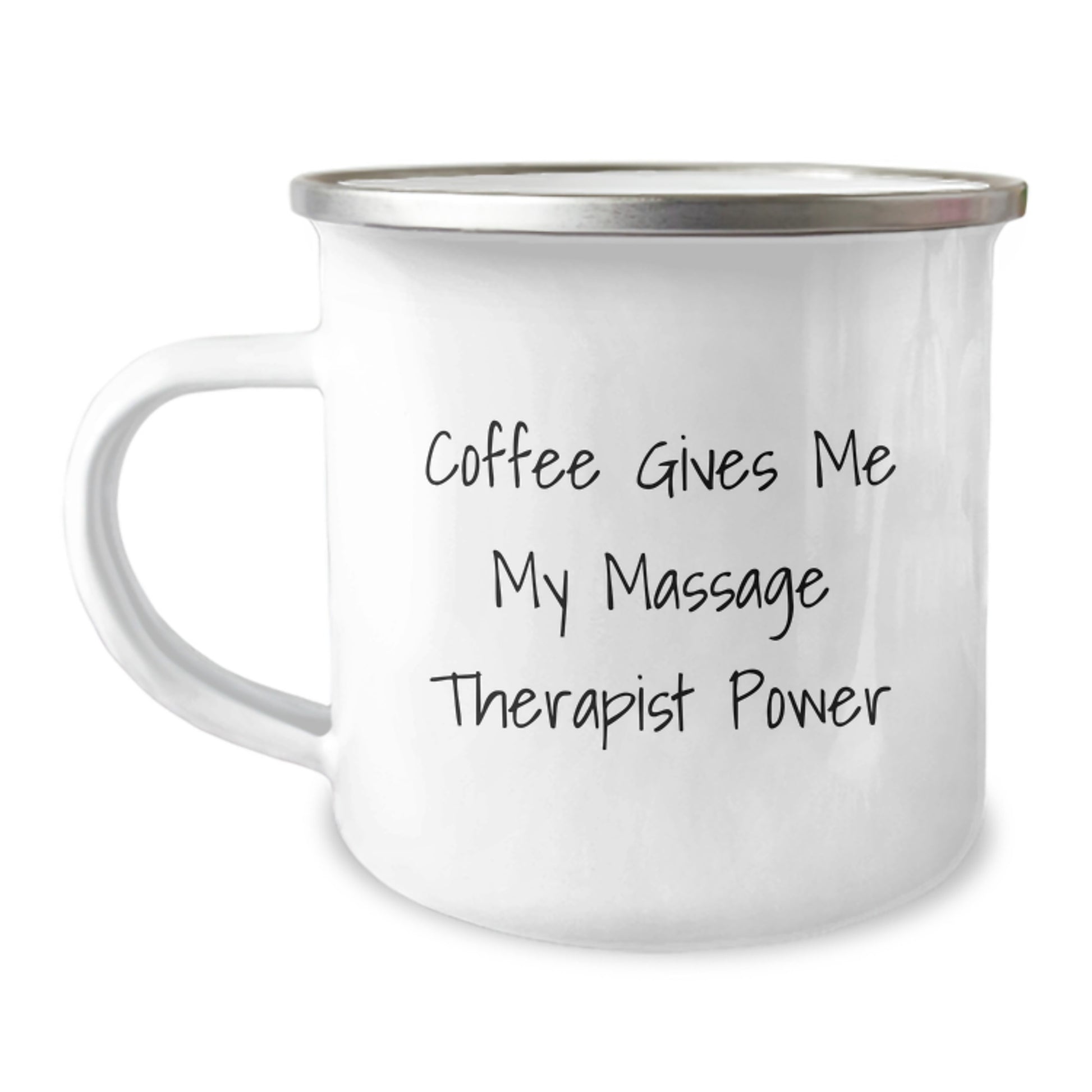Funny Massage Therapist Gifts from Friends, Unique Graduation Cup for Massage Therapist, Coffee Gives Me My Massage Therapist Power Mug for Men - Image 1