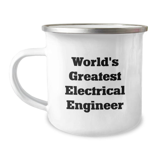 Funny Electrical Engineer Gifts from Friends, Unique Camping Mug for Electrical Engineer Men, Perfect World's Greatest Electrical Engineer Graduation Unique Gifts - Image 1
