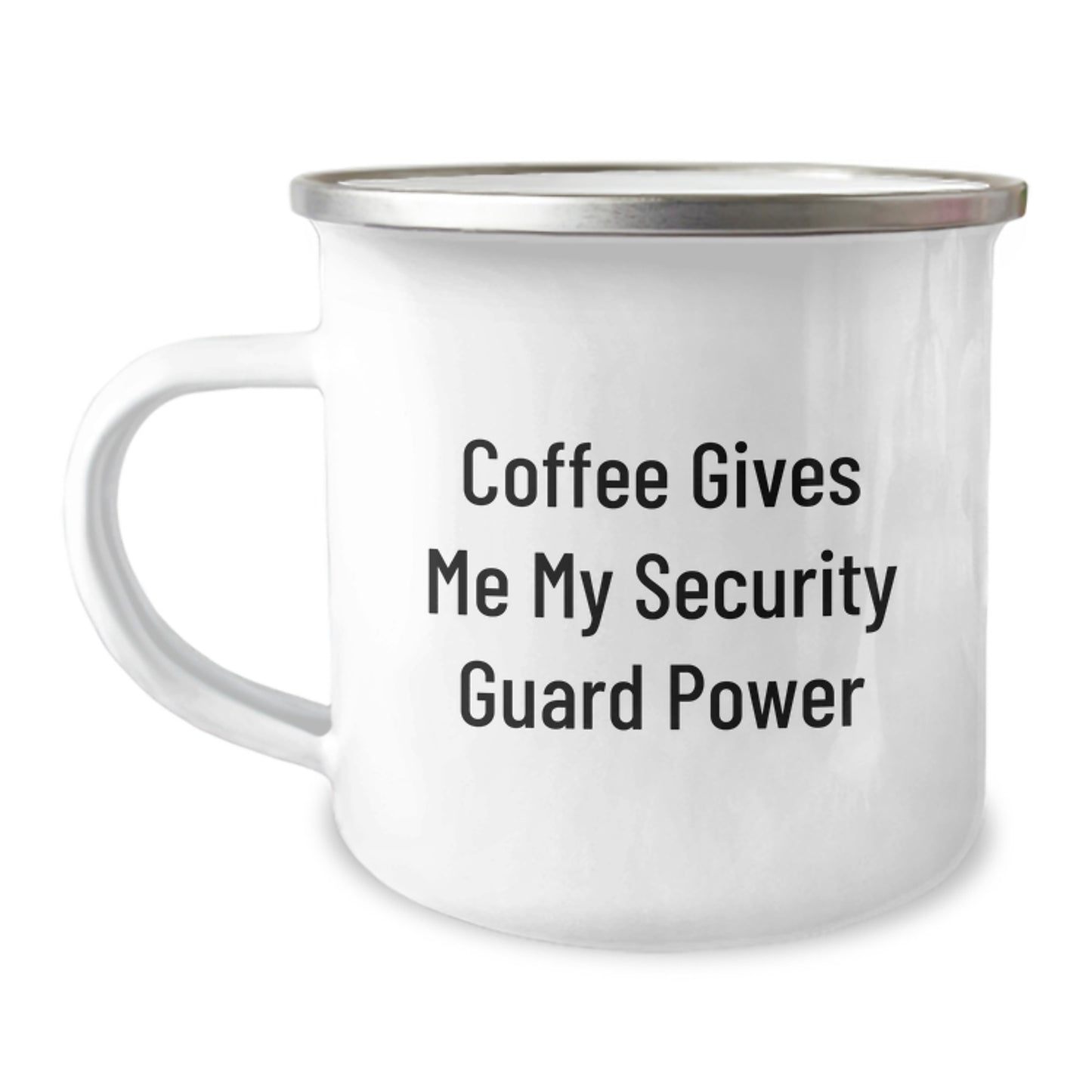Funny Security Guard Gifts for Men from Friends - Coffee Gives Me My Security Guard Power - Unique Graduation Mugs for Security Guard - Image 1