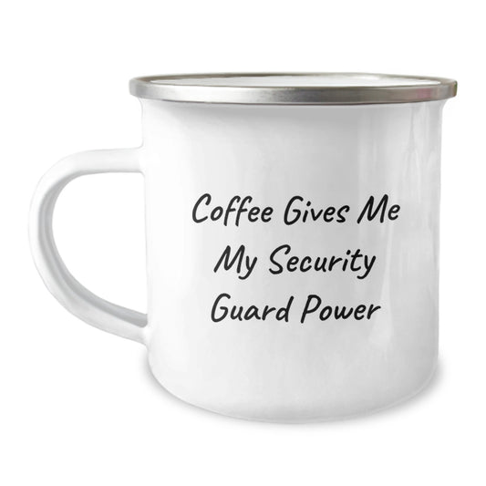 Funny Coffee Lovers Graduation Unique Gifts for Security Guard from Friends or Family - Security Guard Camping Mug - Image 1