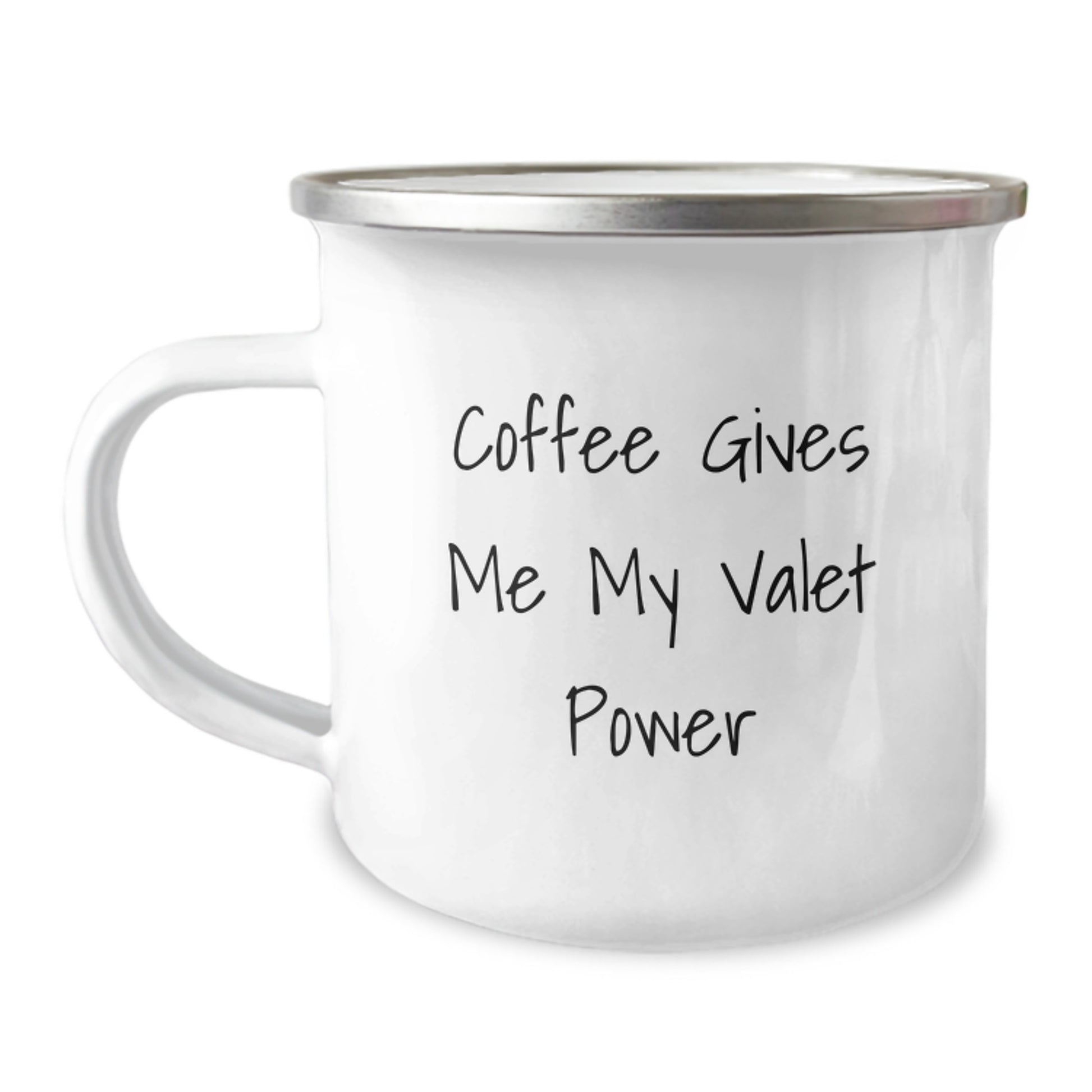 Funny Valet Power Gifts for Him - Gifts from Family for Valet Enthusiast with Coffee Lovers - Camping Mug for Graduation Day - Image 1