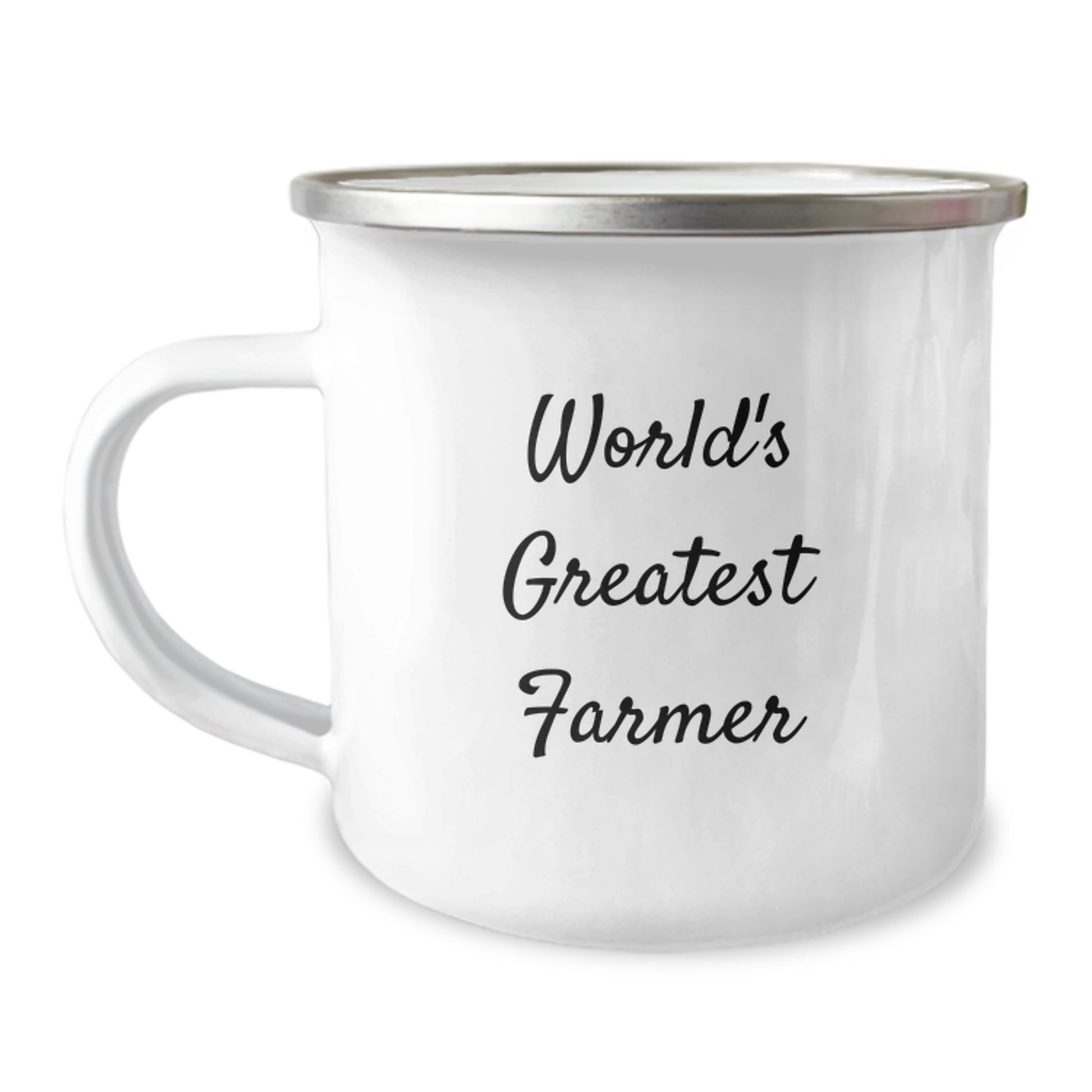 Birthday Gift Present for Her World's Greatest Farmer Camping Mug - Image 1