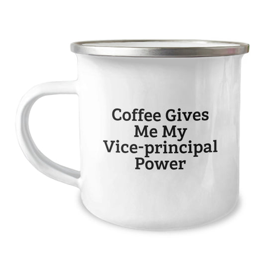 Funny Vice-principal Gifts for Men, Women, Family - Coffee Gives Me Power Camping Mug, Graduation Unique Gifts from Friends - Image 1