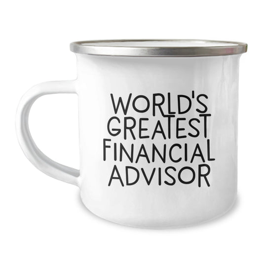 Premium Financial Advisor Keepsake Camping Mug for Him Birthday Gift - Image 1