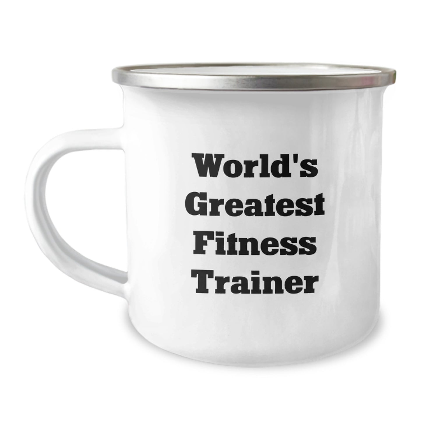 For Him Keepsake Birthday Gift World's Greatest Fitness Trainer 12oz Mug - Image 1