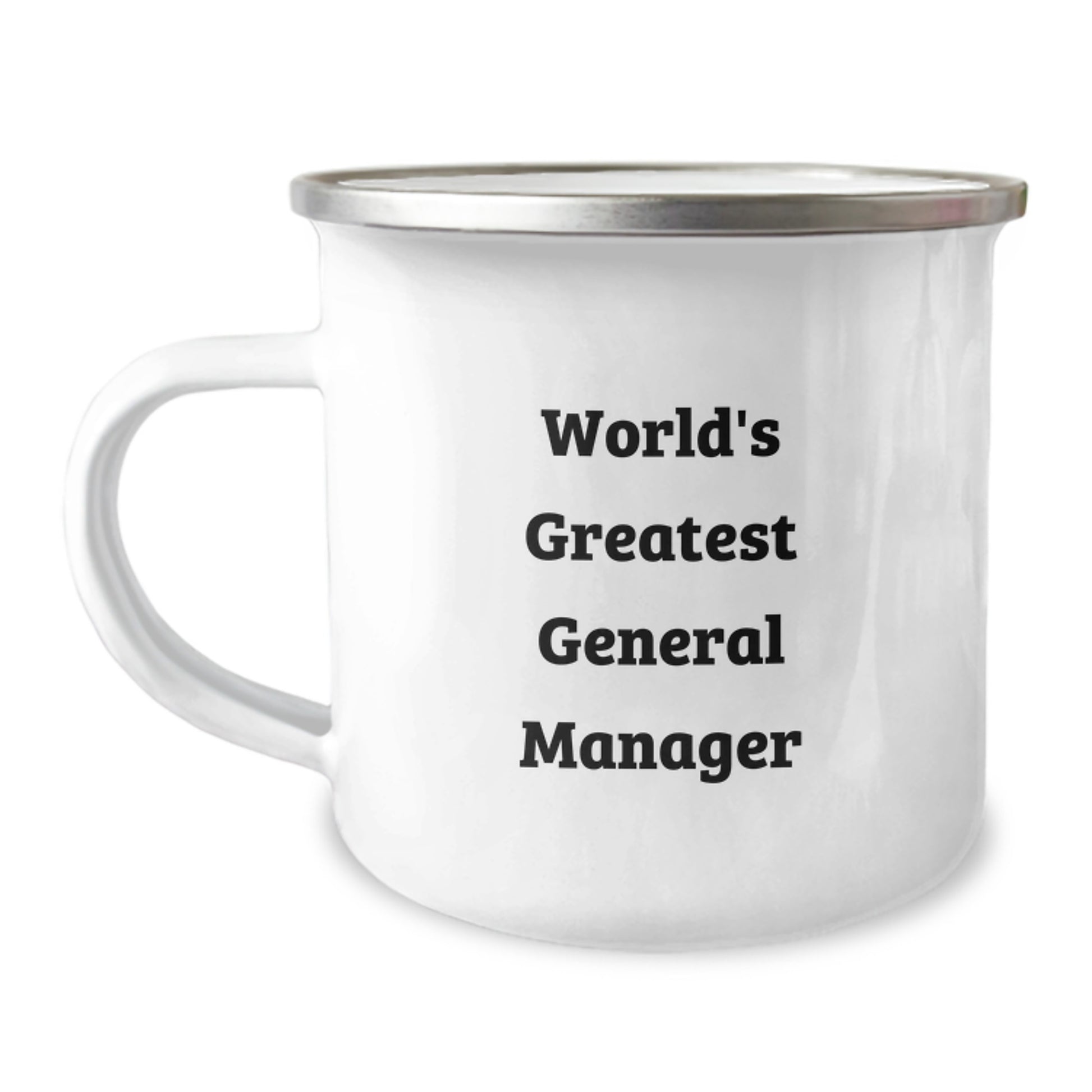 Funny World's Greatest General Manager Gifts for Men, Unique Graduation Present from Friends to General Manager Camping Mug - Image 1