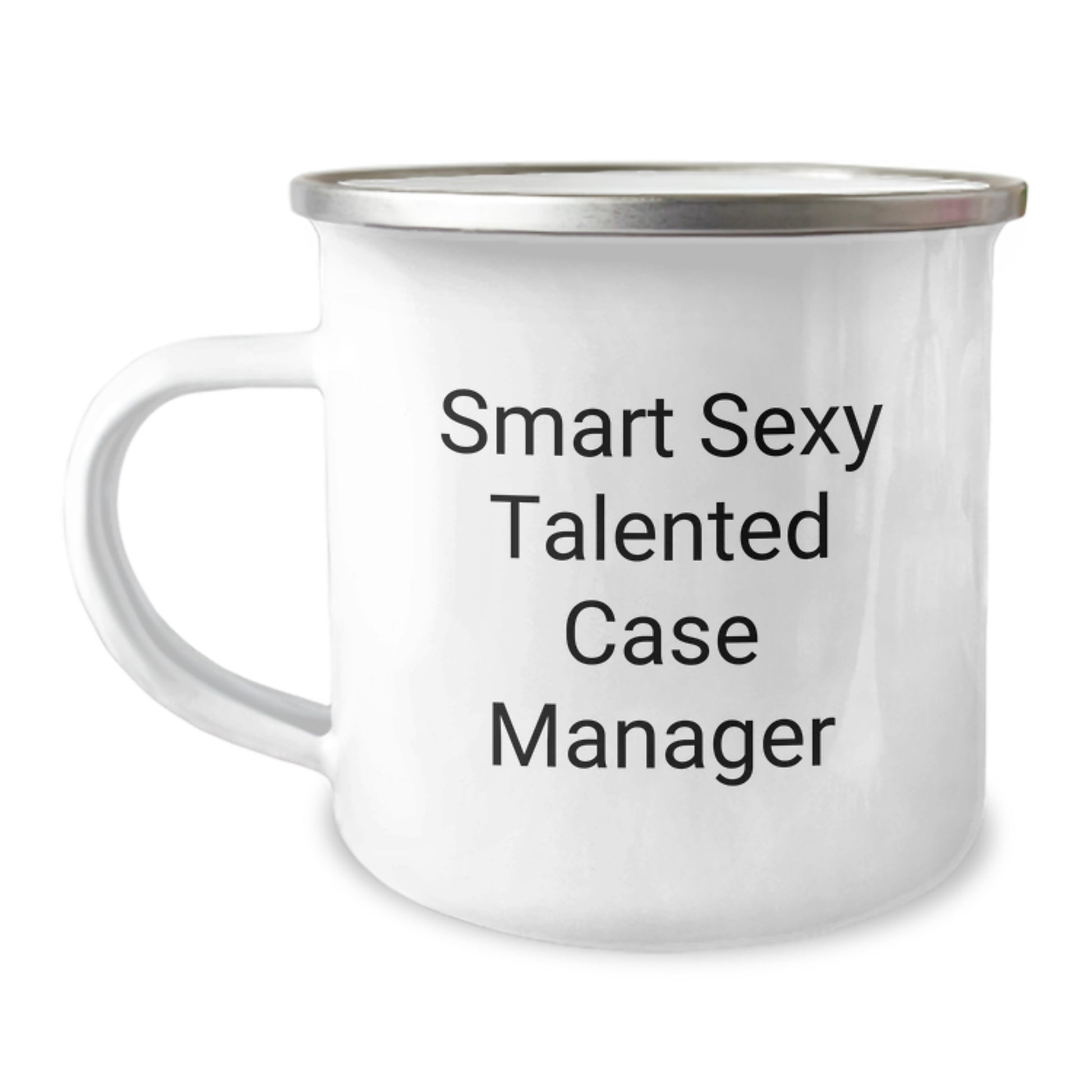 Funny Case Manager Gifts for Men, Camping Mug, Smart Sexy Talented Quote, Gifts from Friends for Graduation Unique - Image 1