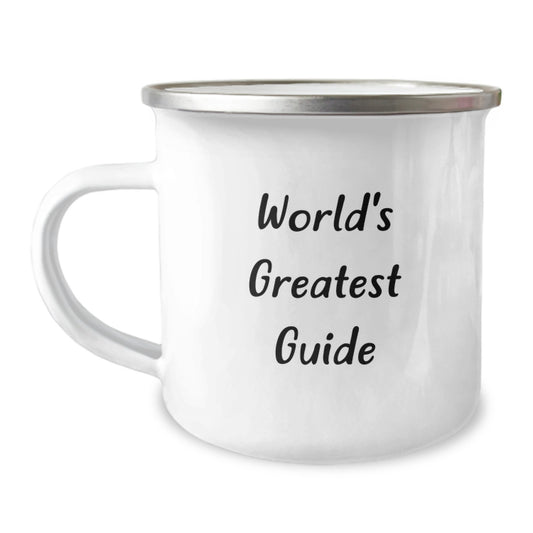 Funny Guide Gifts from Friends to Guide Graduation Unique Gifts, World's Greatest Guide Camping Mug, Funny Graduation Gifts for Guide Men - Image 1