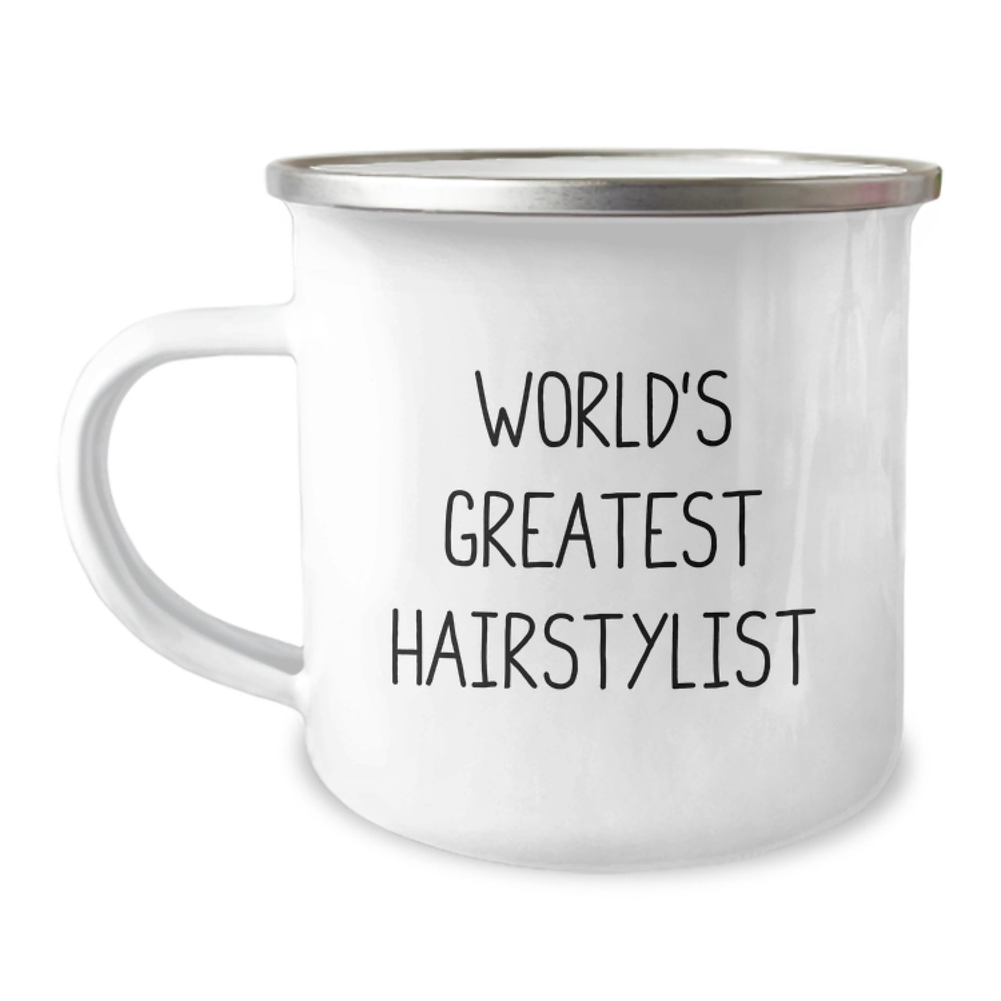 Gifts from Friends to the World's Greatest Hairstylist - Funny Graduation Unique Gifts for Hairstylists Camping Mug - Image 1