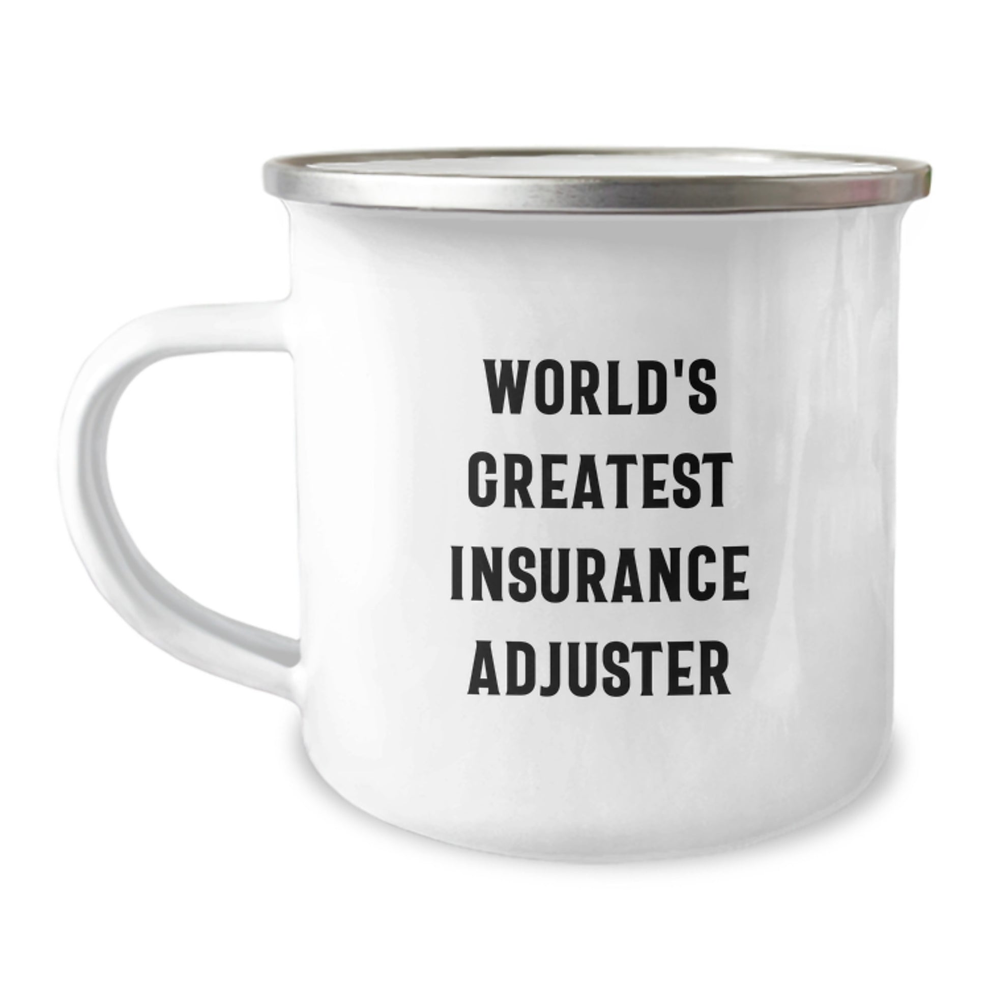 Funny World's Greatest Insurance Adjuster Camping Mug Gifts from Family to Insurance Adjuster Graduation Unique Gifts - Image 1
