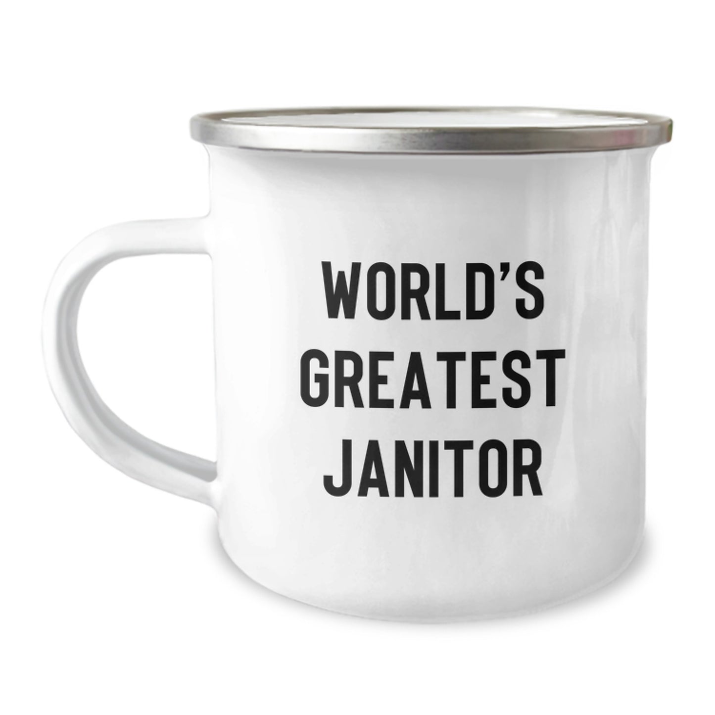 Janitor Keepsake Camping Mug for Him Greatest Janitor Birthday Gift - Image 1