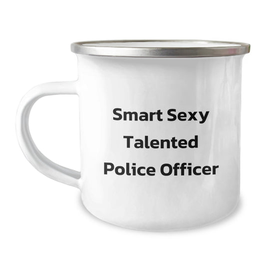 Funny Police Officer Gifts for Men, Smart Sexy Talented Coffee Mug, Birthday Unique Present from Friends to Family Members - Image 1