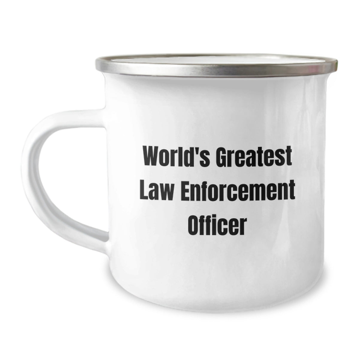 Law Enforcement Keepsake Gift for Him World's Greatest Officer Camping - Image 1