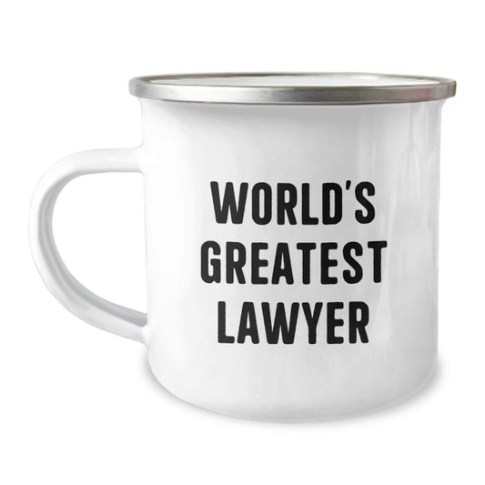 Birthday Gift Lawyer Camping Mug Present for Her, Statement and Joy - Image 1