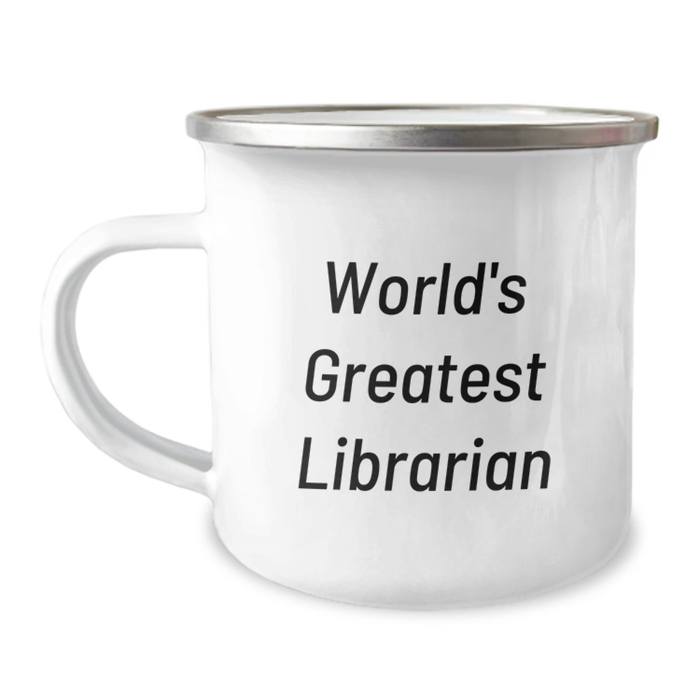 Funny Librarian Gifts for Librarian Friends Graduation Unique Gifts, Gifts from Coworkers Men Women Family, World's Greatest Librarian Camping Mug - Image 1