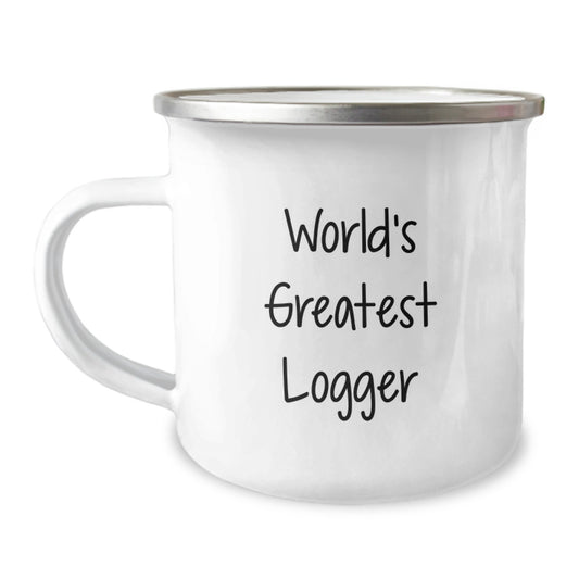 Logger Keepsake Camping Mug for Him Birthday Gift Premium Unbreakable - Image 1