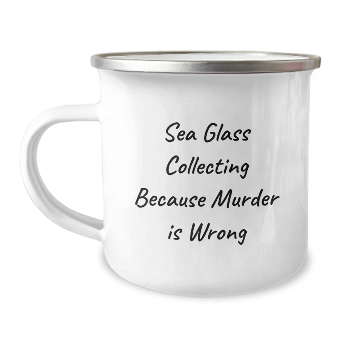 Sea Glass Collecting Gifts Funny Mug for Beach Lovers - Gift from Men to Friends on Birthday Unique - Image 1