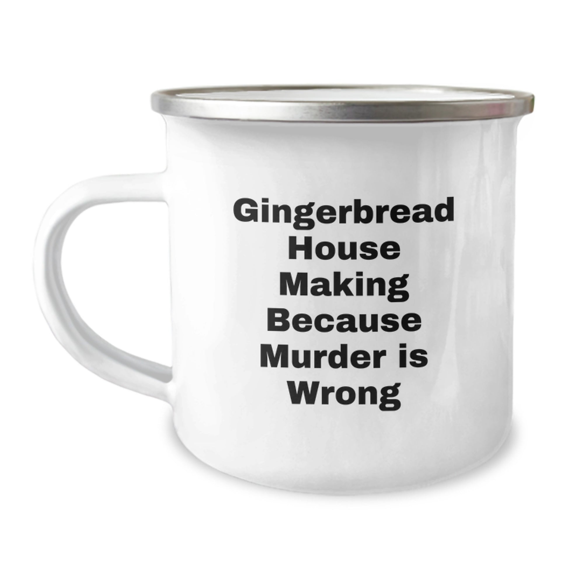 Gingerbread House Making Gifts for Men Friends from Family - Funny Camping Mug for Graduation Unique Gifts - Image 1
