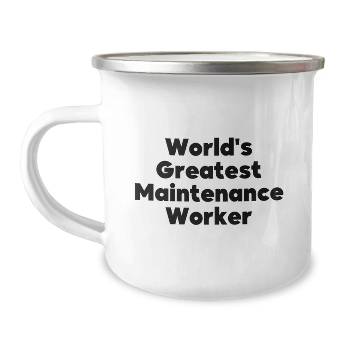 Keepsake Camping Mug Gift for Him - World's Greatest Maintenance Worker - Image 1