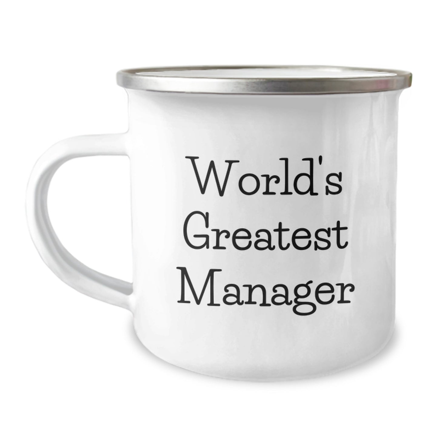 Camping Mug Idea for Coworkers World's Greatest Manager Birthday Gift - Image 1