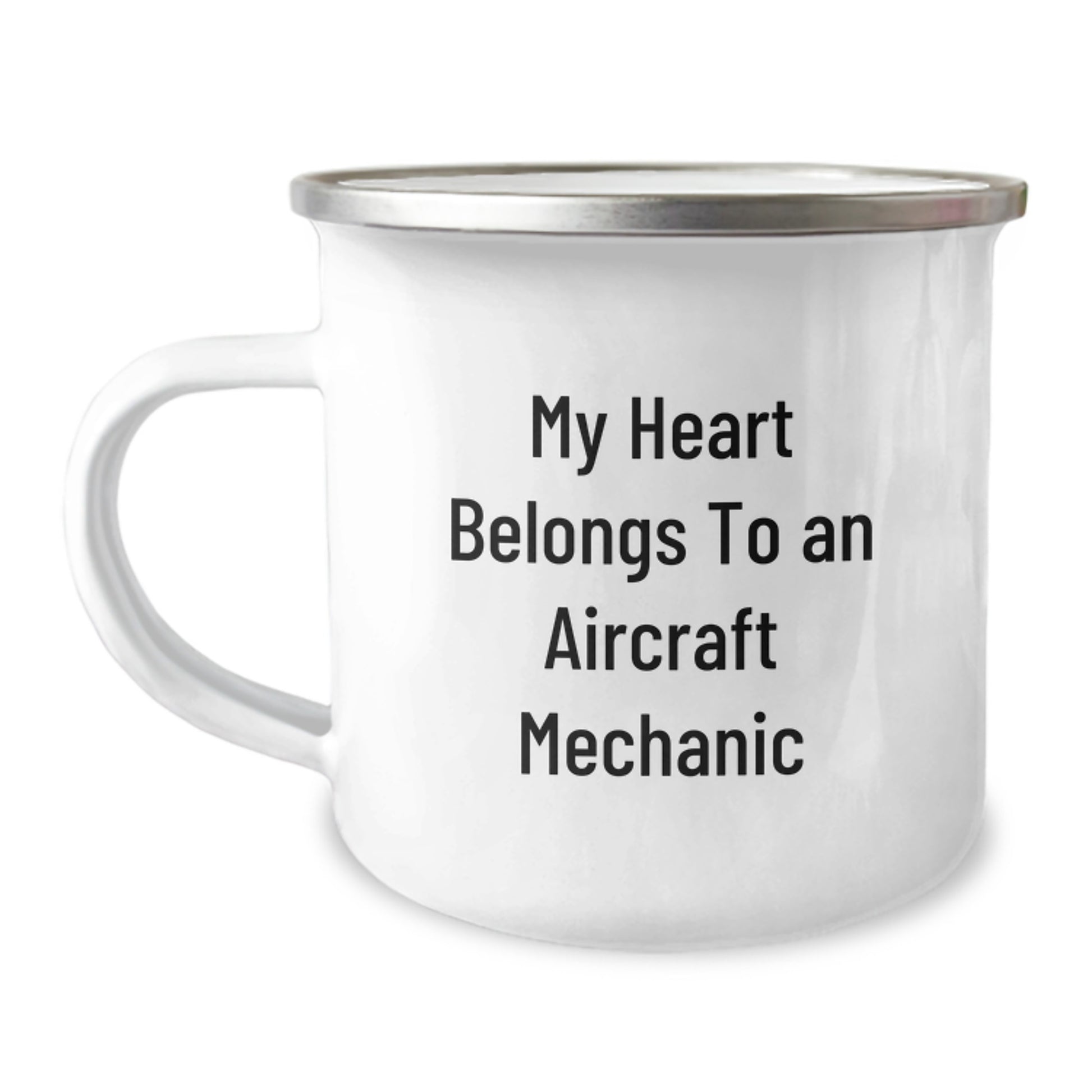 Funny Gifts from Friends for Aircraft Mechanic Lover, My Heart Belongs To An Aircraft Mechanic, Unique Valentine's Gifts for Men - Image 1