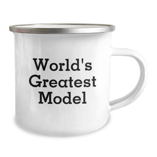 Funny 'World's Greatest Model' Gifts for Him - Model Enthusiast Camping Mug, Perfect for Father's Day Unique Gifts from Family and Friends - Image 2