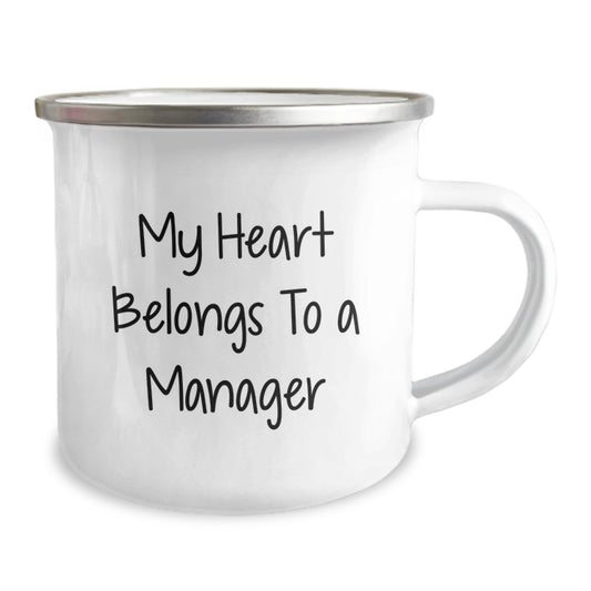 Funny Manager Gifts from Friends, My Heart Belongs To A Manager, Perfect Graduation Unique Gifts for Manager Men - Image 2