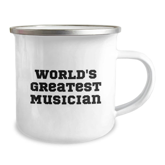 Funny World's Greatest Musician Gifts from Friends to Musician Men Camping Mug for Graduation Unique - Image 2