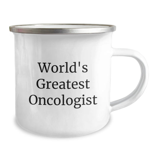 Funny Oncologist Gifts - 'World's Greatest Oncologist' Camping Mug for Dad on Father's Day Unique Gifts from Family - Image 2