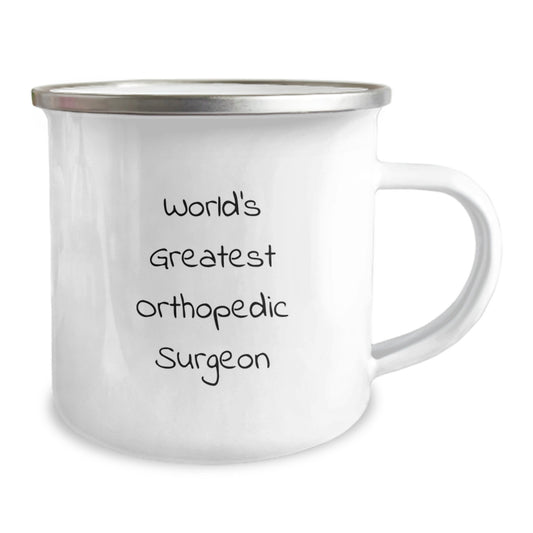 Funny Orthopedic Surgeon Gifts for Men, Unique Graduation Unique Gifts from Family, World's Greatest Orthopedic Surgeon Camping Mug - Image 2