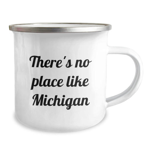 Michigan Camping Mug - 'There's No Place Like Michigan' Funny Graduation Gift for Friends, Family, and Loved Ones from the Great Lakes State - Image 2