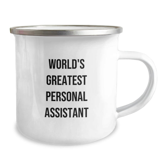 Funny Personal Assistant Gifts from Family - World's Greatest Personal Assistant Camping Mug for Mom - Image 2
