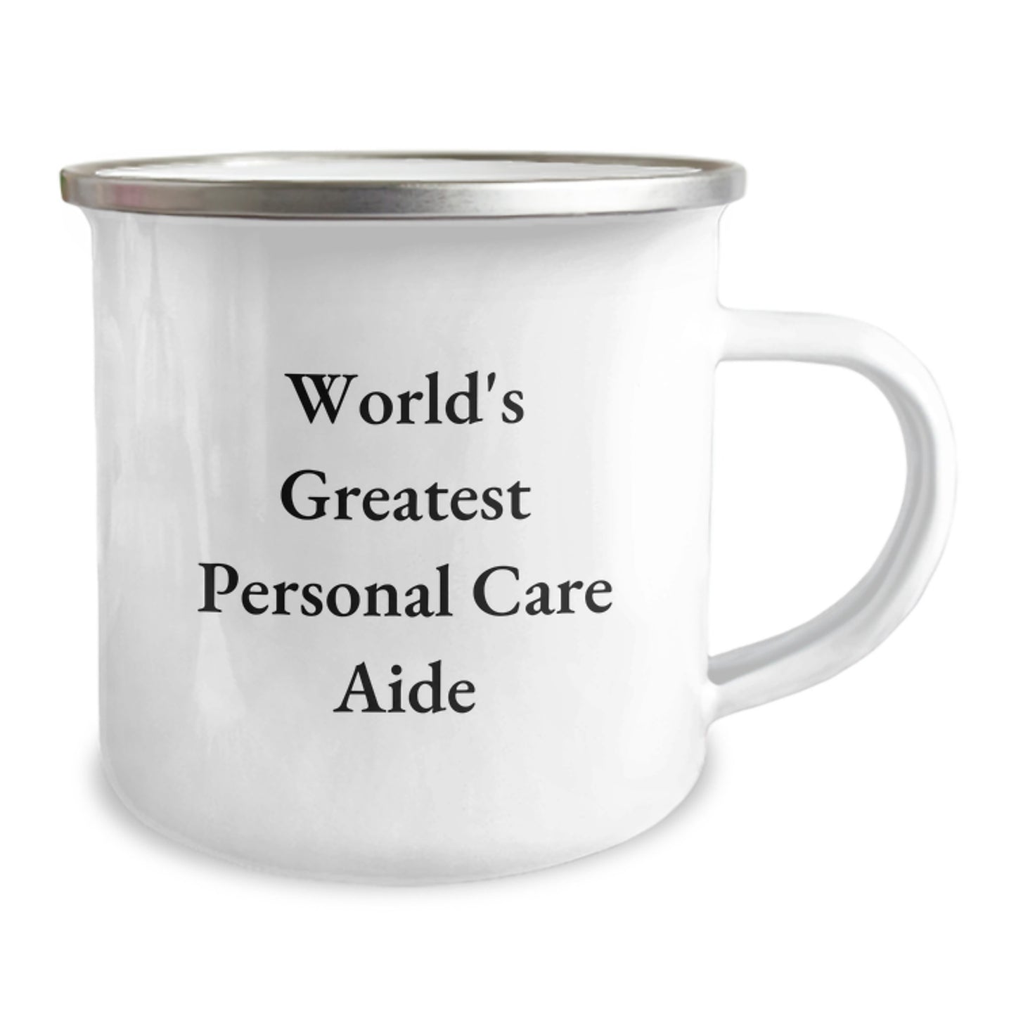Personal Care Aide Keepsake Stainless Camping Mug for Him Birthday Gift - Image 2