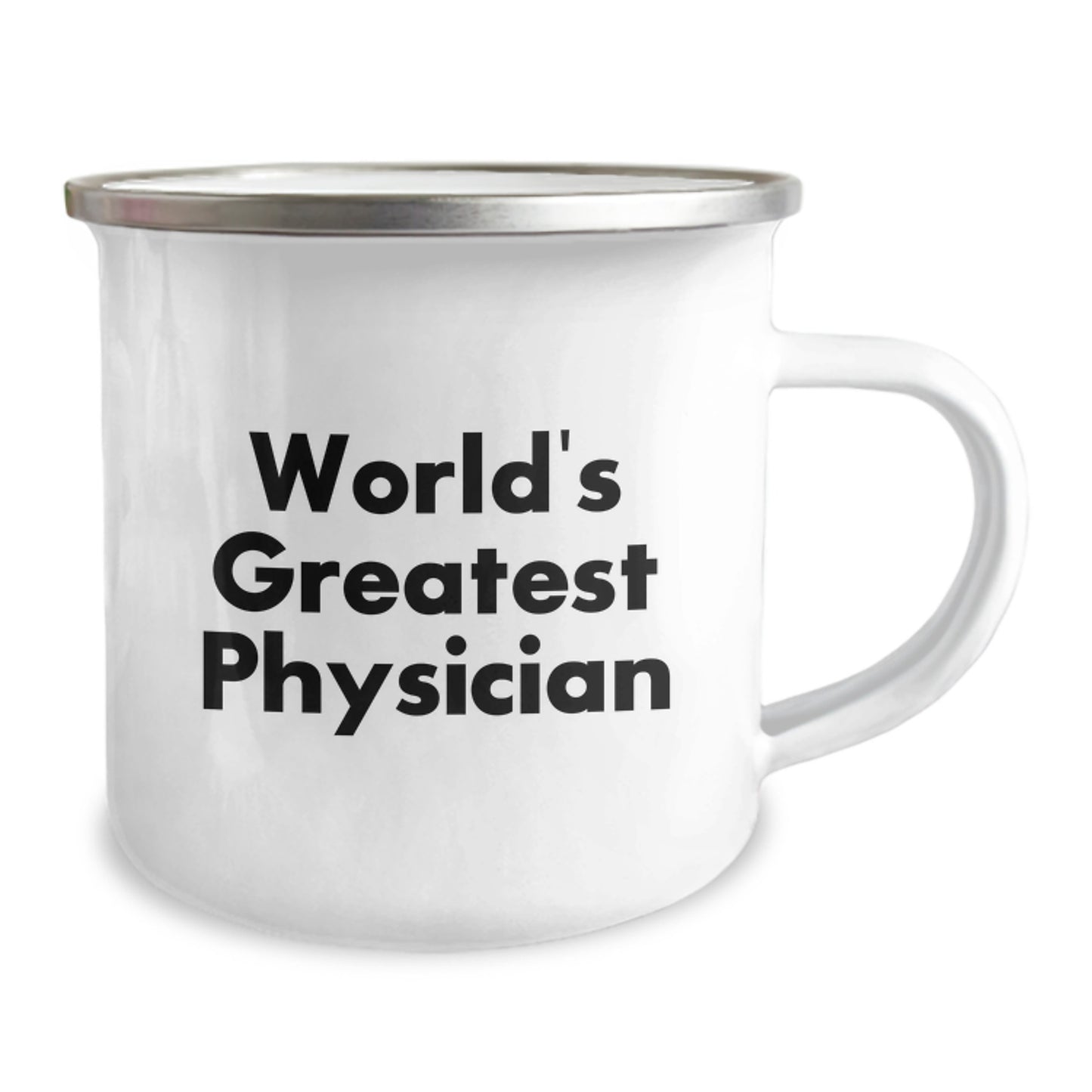 Funny Gifts from Mom to World's Greatest Physician Camping Mug - Image 2