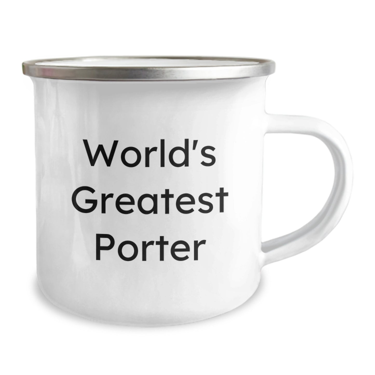 Porter Keepsake Camping Mug for Him World Greatest Porter Birthday Gift - Image 2